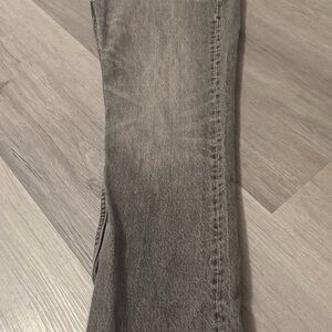 Zara Women's Straight Leg Jeans in Gray